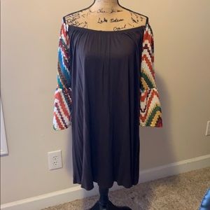Boutique on or off the shoulder dress